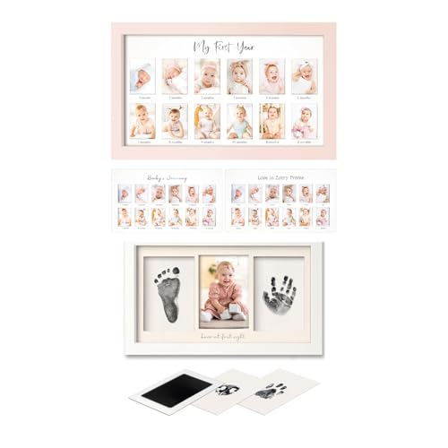 KeaBabies 12-Month Baby Photo Frame for Newborns