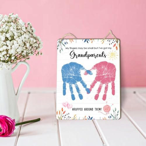 DIY Custom Handprint Keepsake for Grandparents