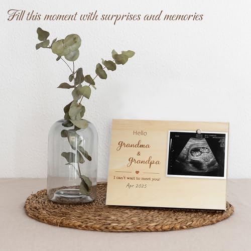 Hamuiers Baby Sonogram Frame for Grandparents