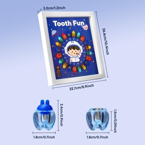Baby Tooth Keepsake Box Astronaut Blue