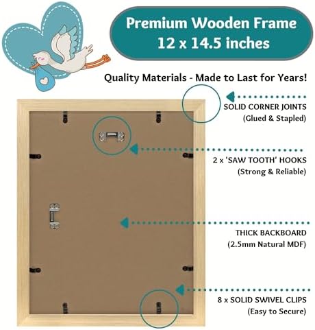 Baby Shower Guest Book Frame with 2 Mats 1
