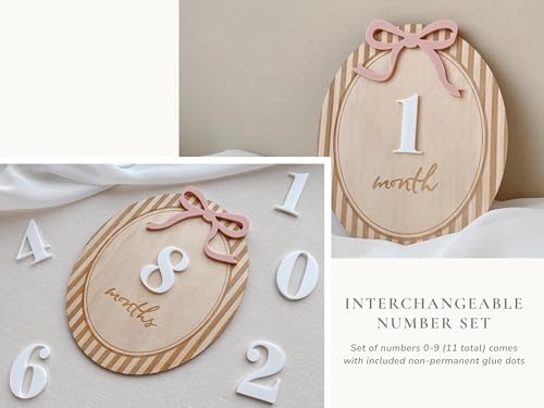 Custom Personalized Wooden Birth Stats Sign with Blue Bow