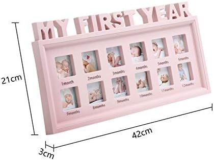 Baby First Year Photo Frame Keepsake 42x21cm