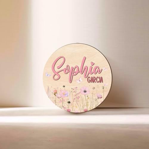 Personalized Wooden Name Sign for Baby Room Decor