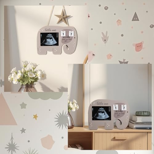 Ultrasound Picture Frame with Countdown for Pregnancy Gift