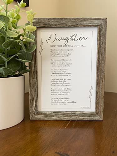 Now That Youre a Mother Frame - Gift for Daughter from Mom