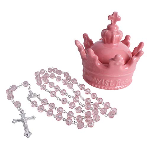 Vencer Pink Ceramic Rosary Gifting Set VBK-002P