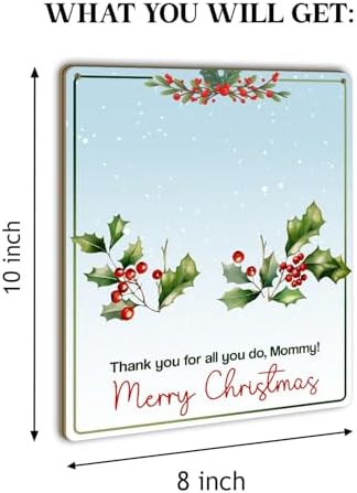 DIY Handprint Christmas Gift for Mom 8x10 Inches