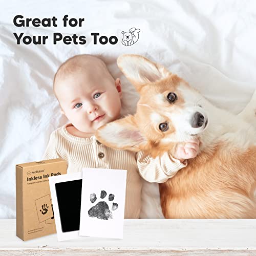 KeaBabies Inkless Hand Footprint Kit with Frame