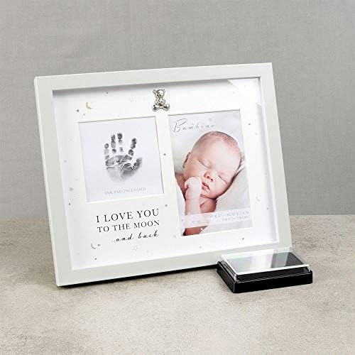 Juliana Bambino Baby Love You To Moon and Back Hand Print Photo Frame