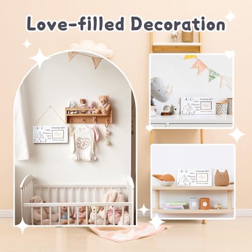 Qilxziy Ultrasound Picture Frame with Pregnancy Countdown 1