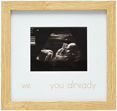 Reece Studio Thumbprint Sonogram Frame Gender Neutral Baby Keepsake