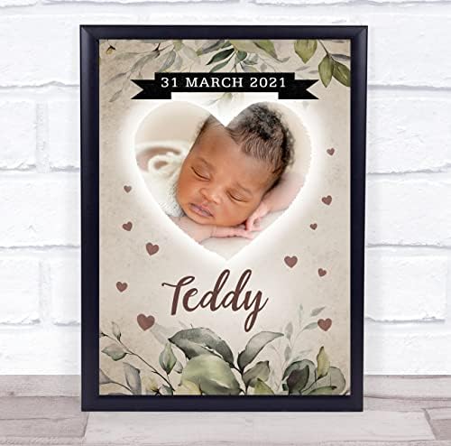 Birth Details Nursery Christening Baby Keepsake Print Frame