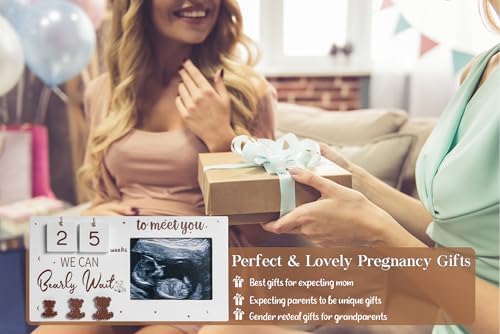 YLOVAN Baby Countdown Calendar Frame with Ultrasound Picture