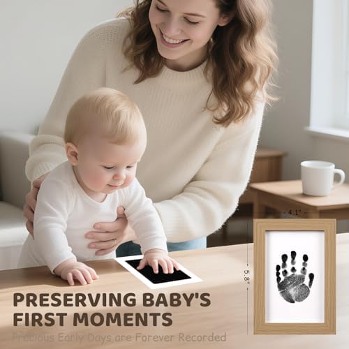 Tubuui Baby Inkless Hand Footprint Kit with Frame 1