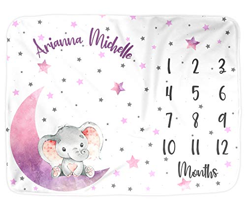 ELLO HOME BABY Milestone Blanket for Girl