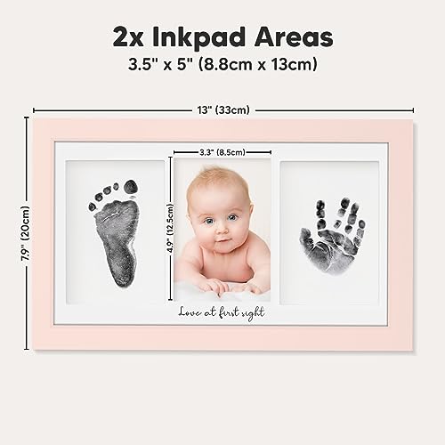 KeaBabies Inkless Hand Footprint Kit - 2-Pack for Baby Dog Keepsake