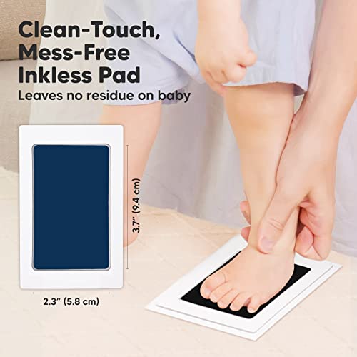 KeaBabies 4-Pack Inkless Hand and Footprint Kit with Frame
