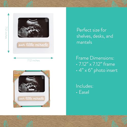 Kate Milo Baby Sonogram 3D Photo Frame White