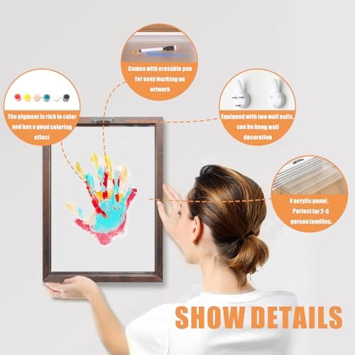 XQC Family Handprint Kit DIY Craft Keepsake Frame