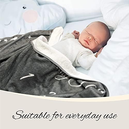 ONE4ONE SAFETY Grey Baby Monthly Milestone Blanket