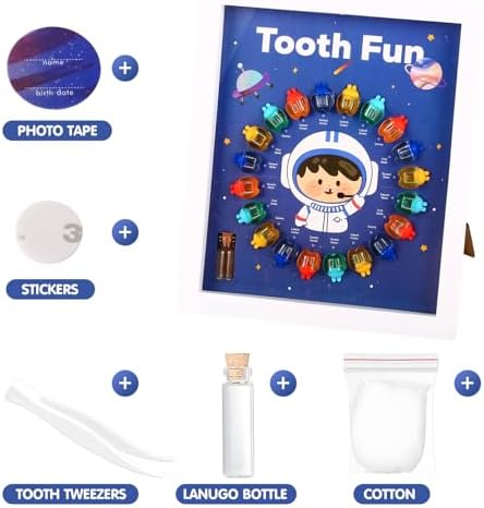 Baby Tooth Keepsake Box Astronaut Blue