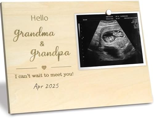 Hamuiers Baby Sonogram Frame for Grandparents
