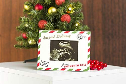 Pearhead Holiday Sonogram Frame with Easel and Hanger