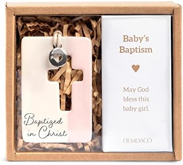 DEMDACO Baptism Heart Keepsake Token 1