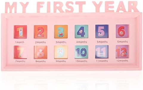 Kisangel Growth Photo Frame for 12 Months