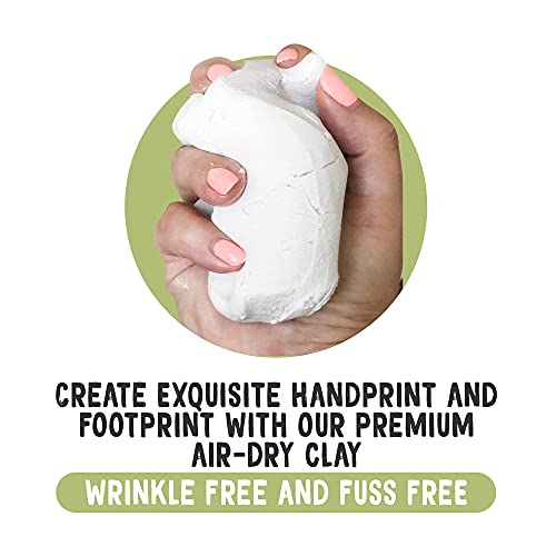 KeaBabies Baby Handprint Footprint Kit Set - Personalized Keepsake Gift