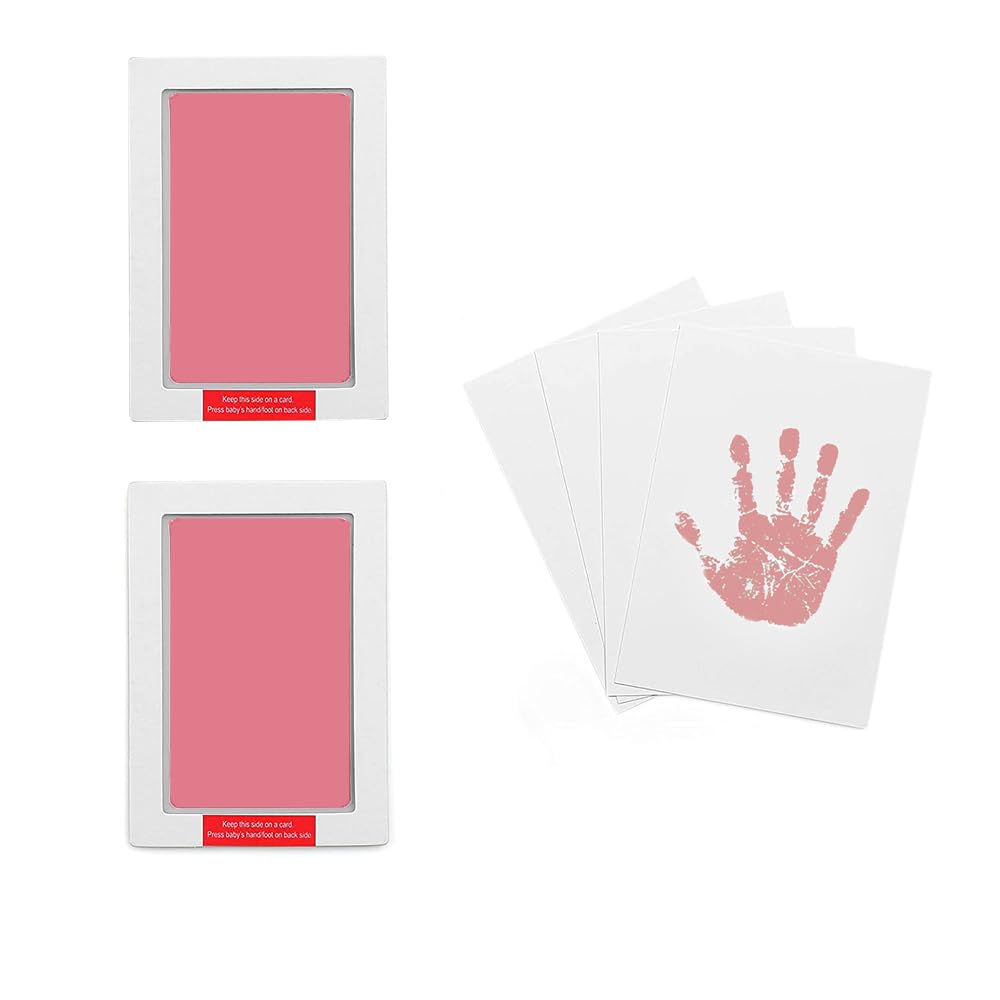 LelonHo 2 Pack Inkless Hand Footprint Kit with 4 Cards 1