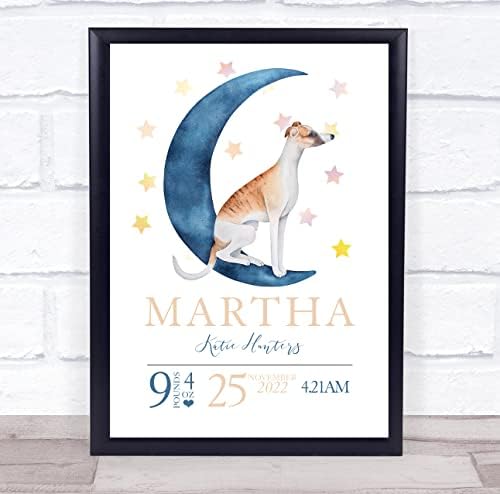 The Card Zoo Baby Moon Dog Keepsake Print