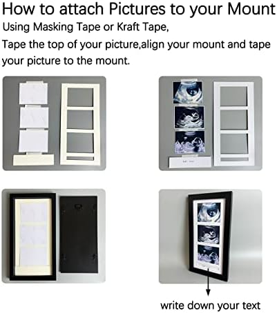 Triple Ultrasound Picture Frame with 3 Photos