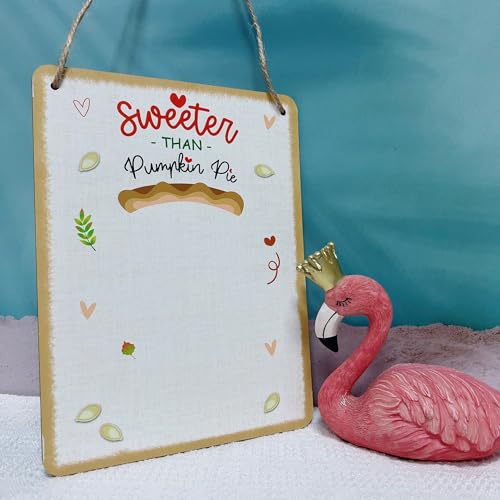 Babys First Thanksgiving Footprint Sign Wooden Hanging Art Craft Gift