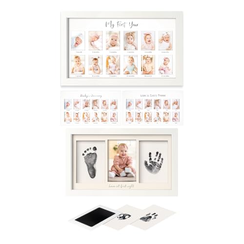 KeaBabies 12-Month Baby Photo Frame - Keepsake for Newborns