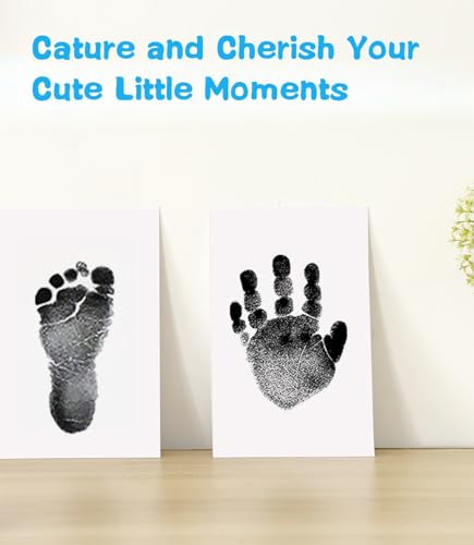 Zemiu Baby Handprint Footprint Kit - Safe Non-Toxic for Kids and Pets