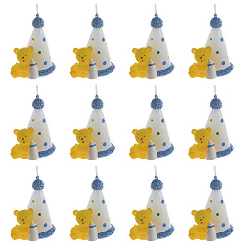 Lunaura Baby Keepsake Set of 12 Teddy Bear Blue