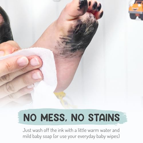 Baby Hand and Footprint Kit by Forever Fun Times Safe Ink Pad with 5 Colors