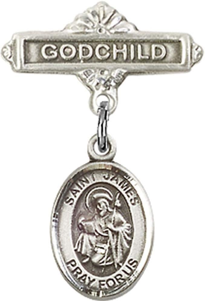 Religious Obsession Baby Badge with St James Charm