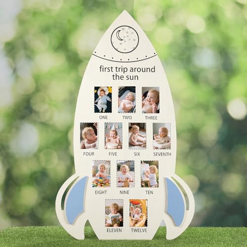 First Trip Around the Sun Rocket Photo Frame Keepsake