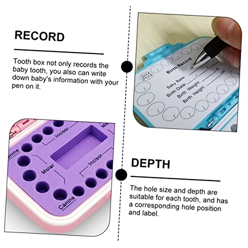 Tooth Keepsake Box with Fetal Hair Storage and Cute Design for Childhood Memories 1