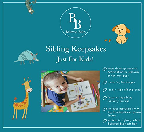 Beloved Baby Big Brother Keepsake Book and Photo Frame Set