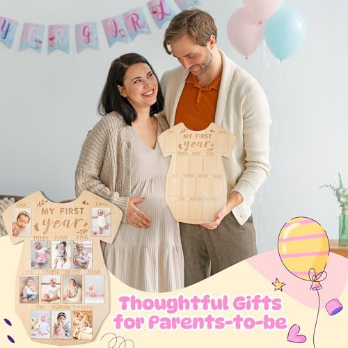 R HORSE 12 Months Milestone Photo Frame Wood Board