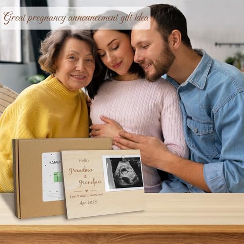 Hamuiers Baby Sonogram Frame for Grandparents