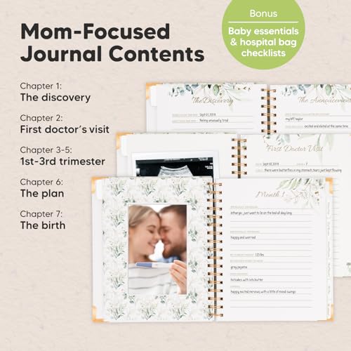 KeaBabies 12 Month Baby Memory Frame Journal