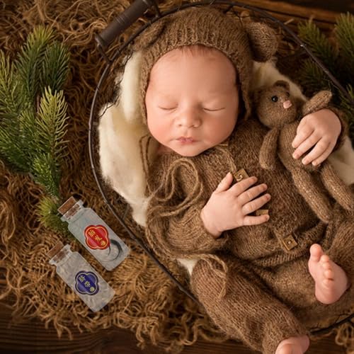 Abaodam Umbilical Cord Keepsake Box with 4 Bottles