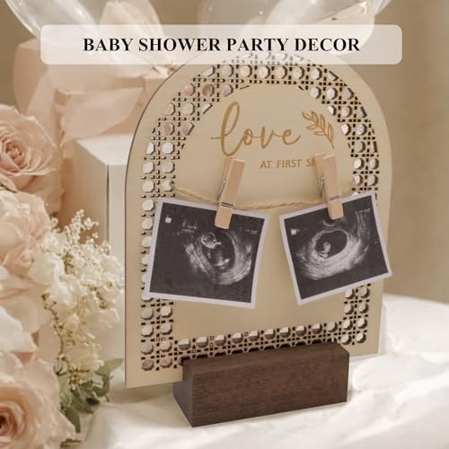 XYINFINIS Baby Announcement Sign with Ultrasound Frame