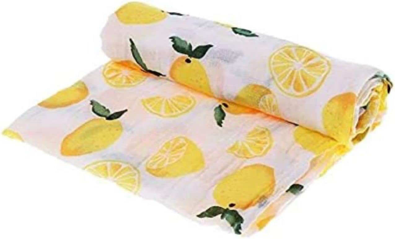 TATA AMG Organic Muslin Cotton Swaddle Blanket 47x47 Inches for Newborns