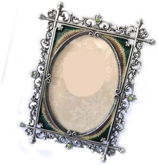 Retro Tin Alloy Photo Frame for Home Desktop Decoration